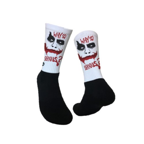 Lurkin Shrubs Why So Serious! Socks (Free Size)