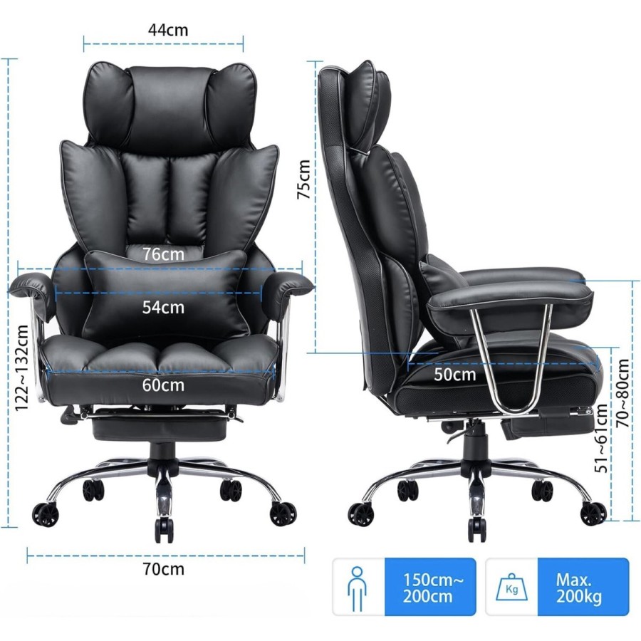 Luxury PU Leather Ergonomic Office & Gaming Chair