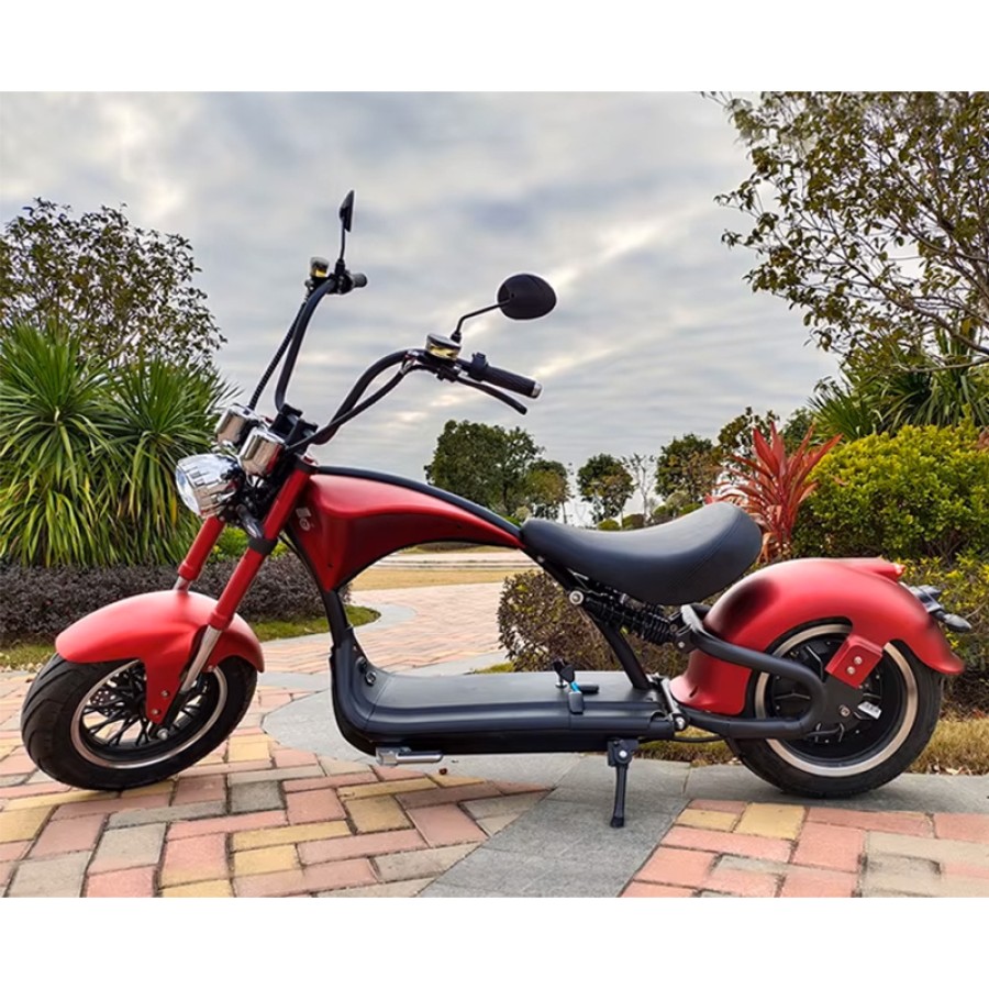  Electric Scooter Long Range Big Wheel Motorcycle 3000W - Red