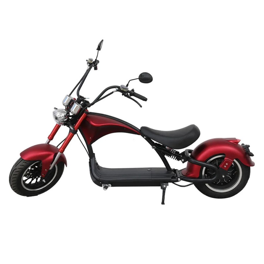  Electric Scooter Long Range Big Wheel Motorcycle 3000W - Red