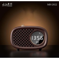 MH2022 Retro Wooden Bluetooth Speaker With Clock Alarm MH2022 Retro Wooden Bluetooth Speaker With Clock Alarm
