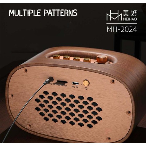 MH2024 Retro Wooden Bluetooth Speaker