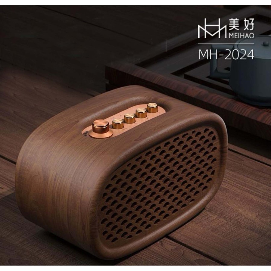 MH2024 Retro Wooden Bluetooth Speaker