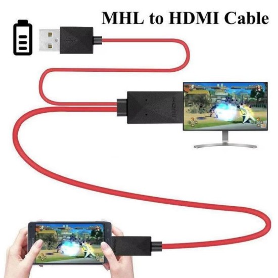 Micro USB to HDMI Adapter Cable, MHL to HDMI Adapter for Android Devices