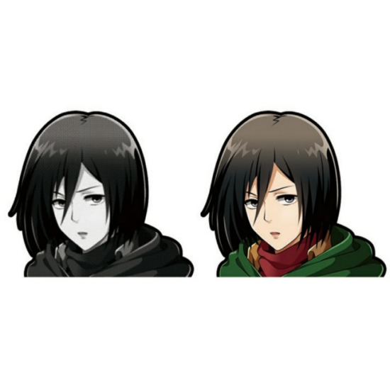 4D STICKER ATTACK ON TITAN MIKASA 039