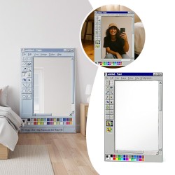 Retro MS Paint Inspired Mirror 50x70cm