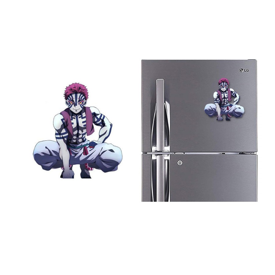 Refrigerator Fridge Acrylic Magnetic - Demon Slayer Akaza