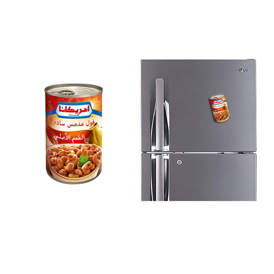 Refrigerator Fridge Acrylic Magnet Sticker - American Beans