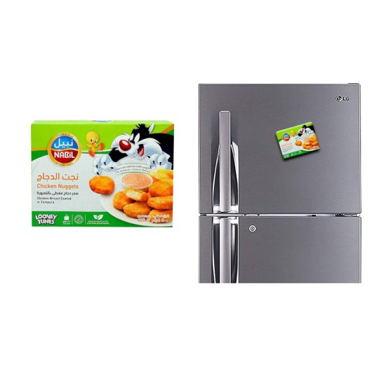 Refrigerator Fridge Acrylic Magnet Sticker - Chicken Nugets