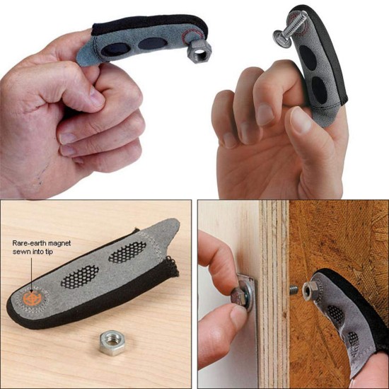 Magnetic Finger Glove Tool Magnet Fingertip Sleeve