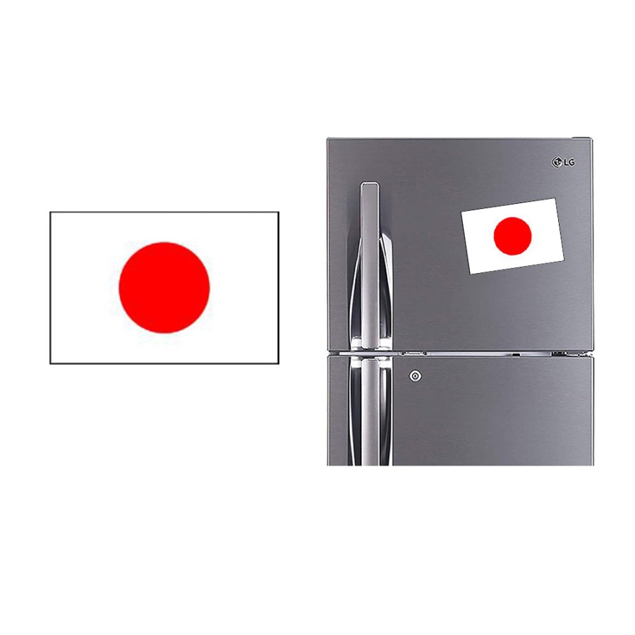 Refrigerator Fridge Acrylic Magnetic - Japan Flag