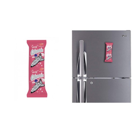 Refrigerator Fridge Acrylic Magnet Sticker - KDD Columbia Sticks Ice cream