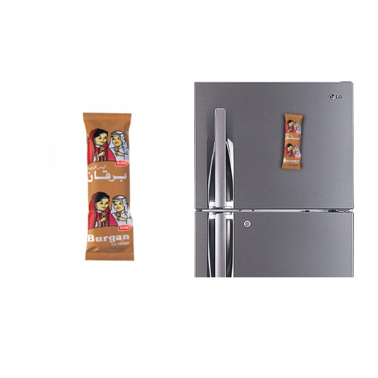 Refrigerator Fridge Acrylic Magnet Sticker - KDD Burgan Ice cream