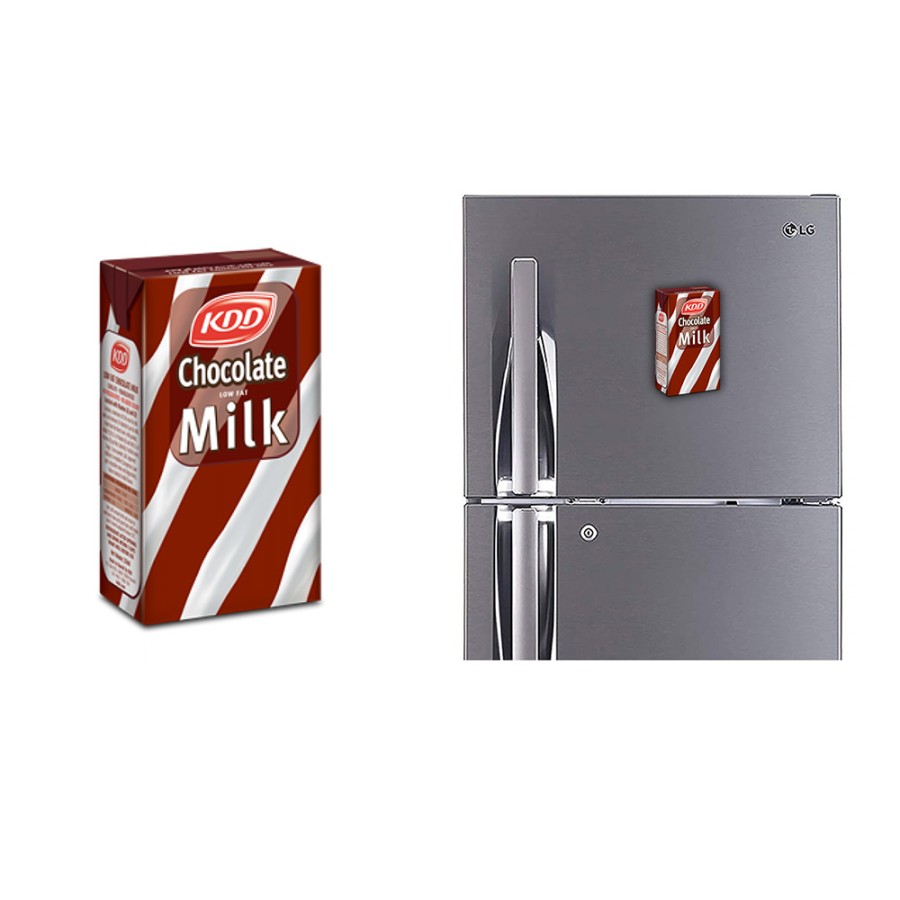 Refrigerator Fridge Acrylic Magnet Sticker - KDD Chocolate Milk