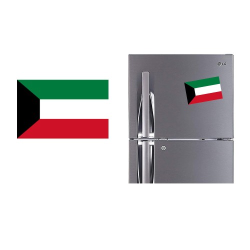 Refrigerator Fridge Acrylic Magnetic - Kuwait Flag