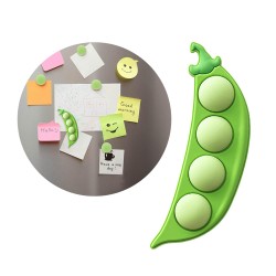 3D Soft Magnetic Refrigerator Pea Shape Sticky	 3D Soft Magnetic Refrigerator Pea Shape Sticky
