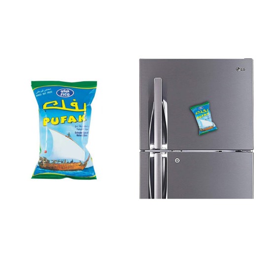 Refrigerator Fridge Acrylic Magnet Sticker - Fico Pufak Green