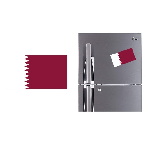 Refrigerator Fridge Acrylic Magnetic - Qatar Flag