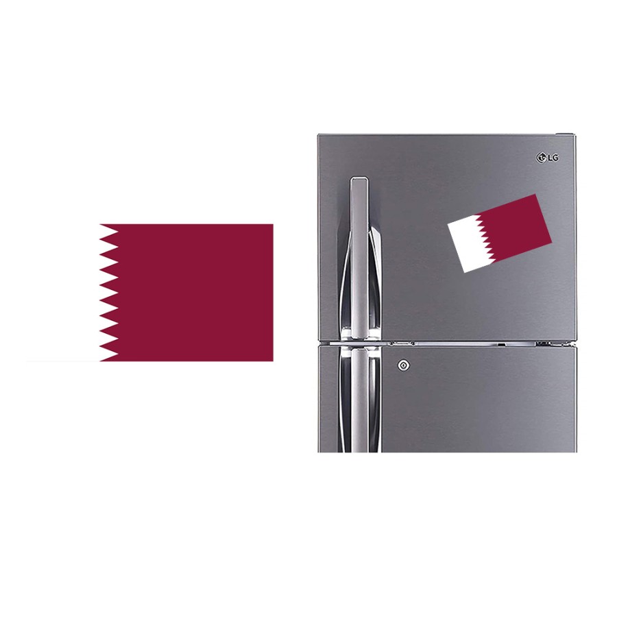 Refrigerator Fridge Acrylic Magnetic - Qatar Flag