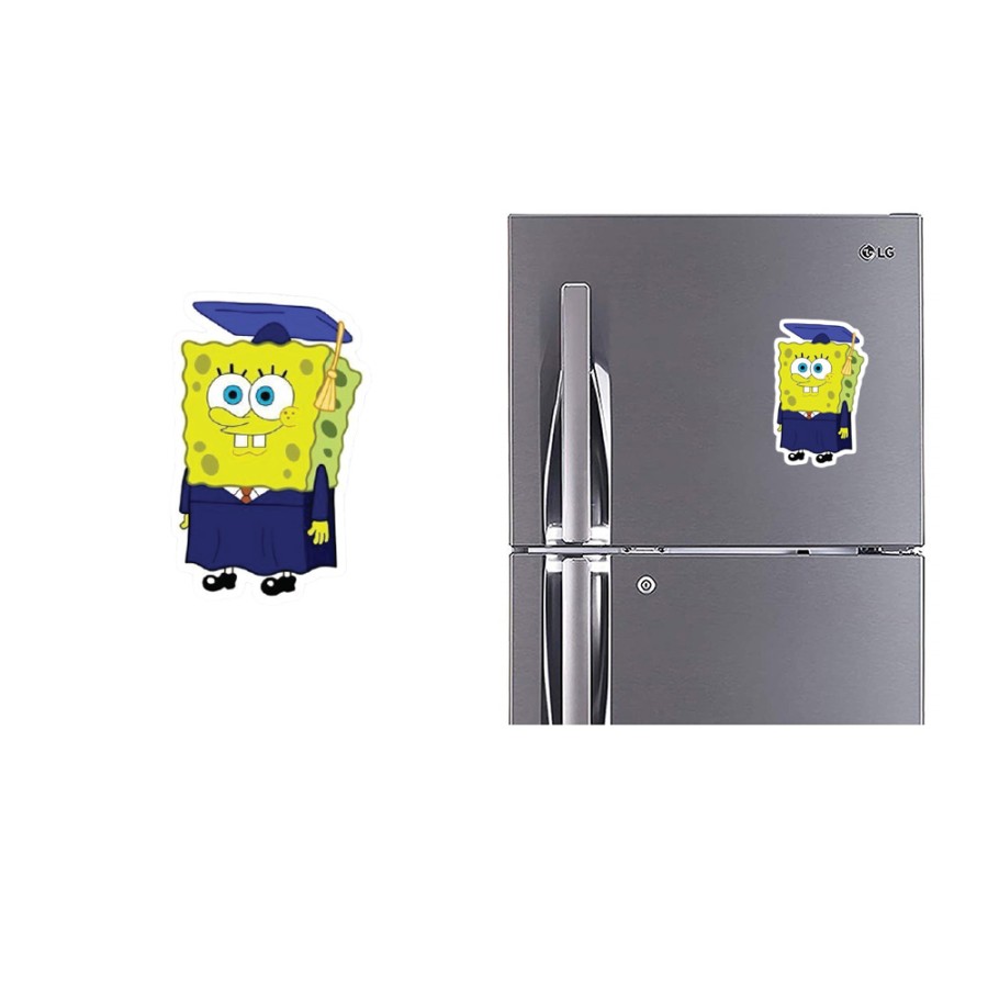 Refrigerator Fridge Acrylic Magnetic - Sponge Bob Graduation Refrigerator Fridge Acrylic Magnetic - Sponge Bob Graduation
