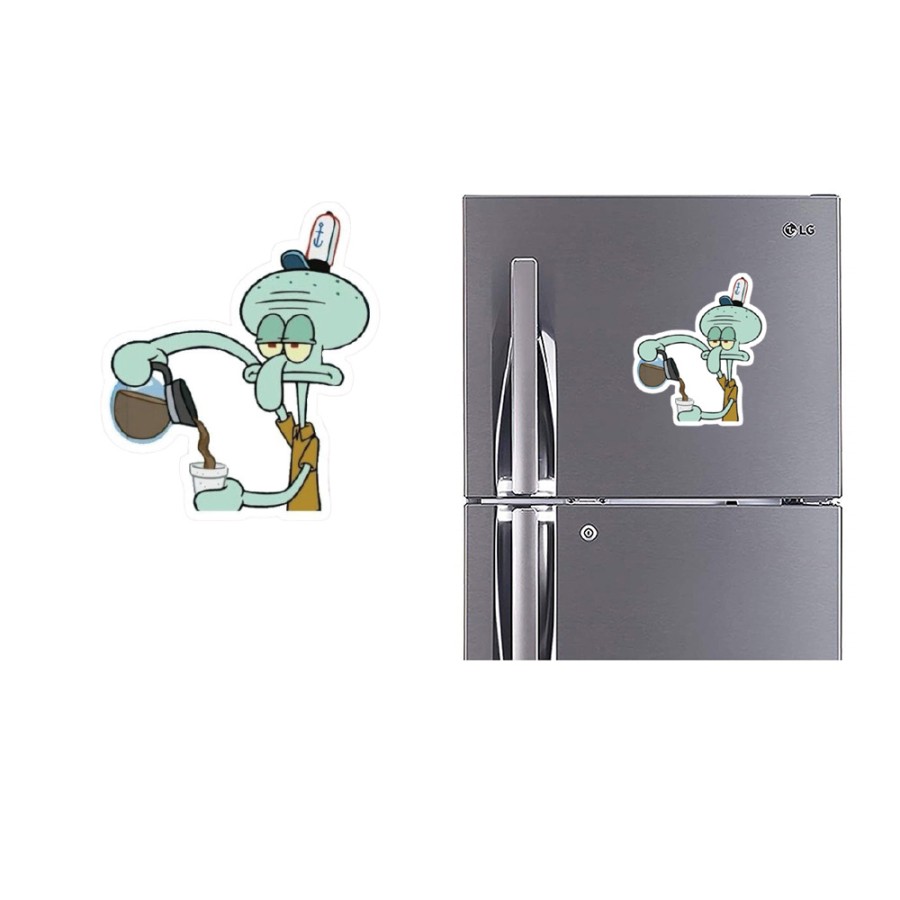 Refrigerator Fridge Acrylic Magnetic - Squidward Refrigerator Fridge Acrylic Magnetic - Squidward