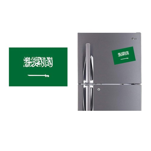 Refrigerator Fridge Acrylic Magnetic - Saudi Flag