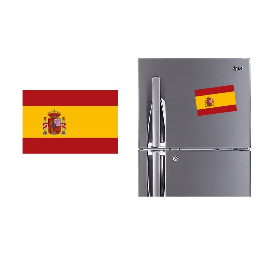 Refrigerator Fridge Acrylic Magnetic - Spain Flag