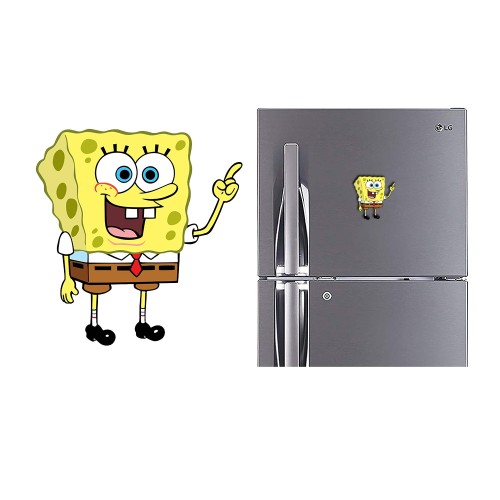 Refrigerator Fridge Acrylic Magnetic - Sponge Bob