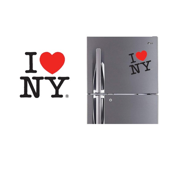 Refrigerator Fridge Acrylic Magnetic - I Love NY