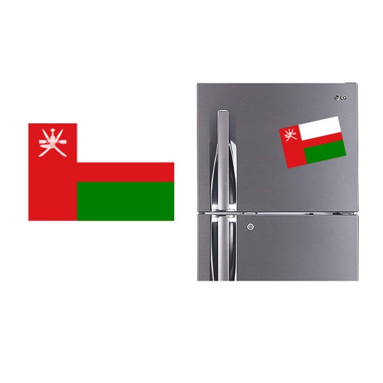 Refrigerator Fridge Acrylic Magnetic - Oman Flag