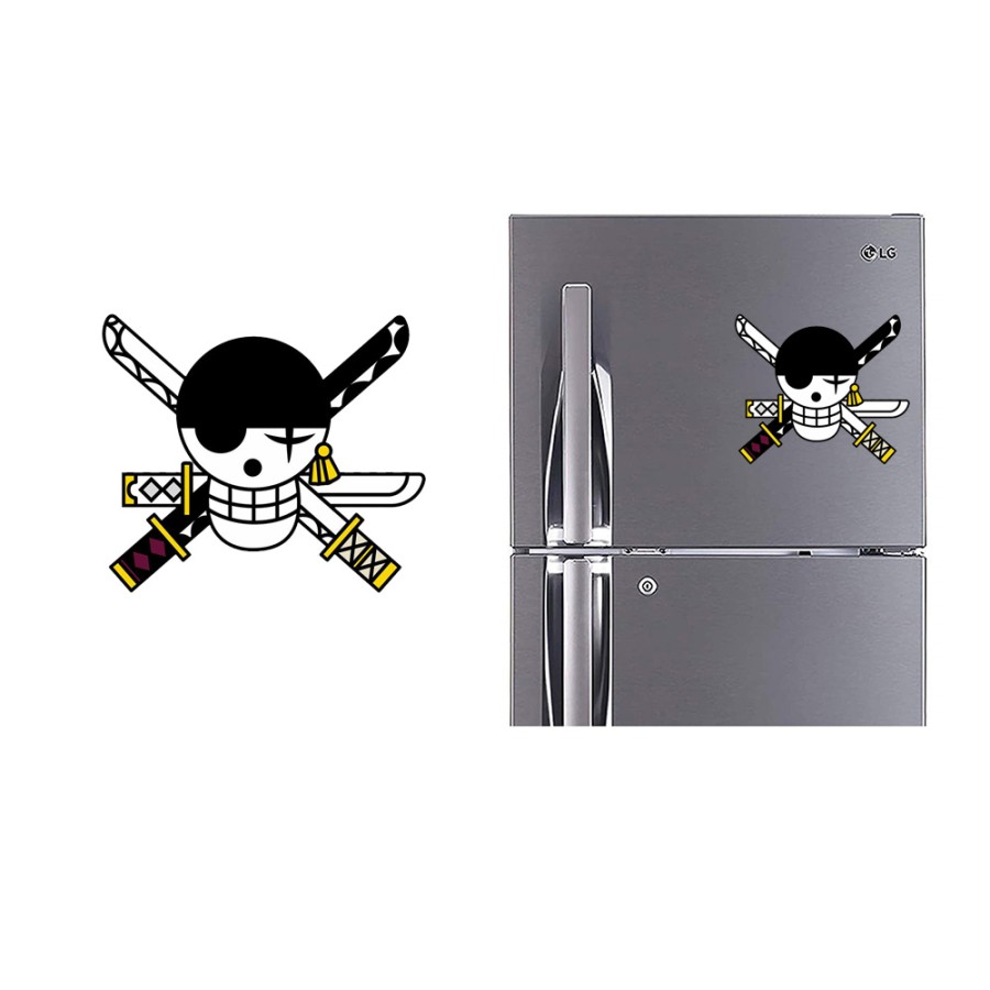 Refrigerator Fridge Acrylic Magnetic - Onepiece pirates Warrior