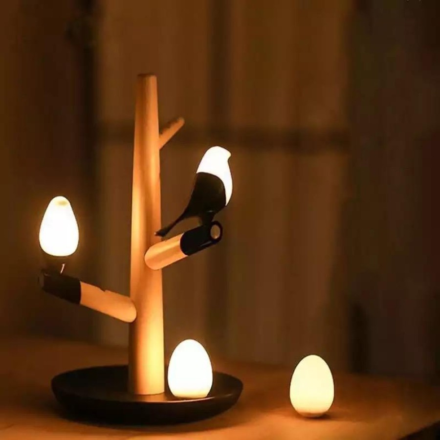 Magpie Bird USB Charger Night Light Desk Lamp