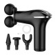 6 speed dual head muscle massage Gun- Black