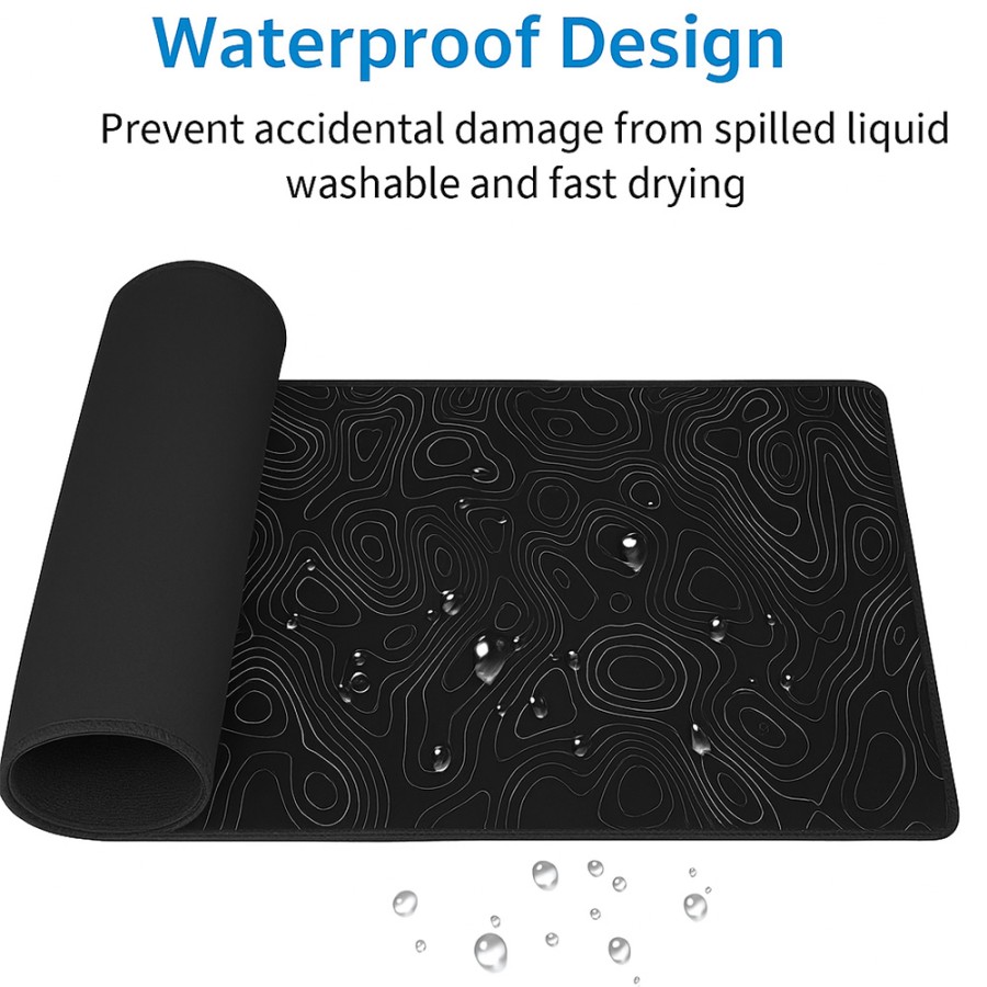 Max Pad Non-Slip Gaming Mouse Pad - Black Tapo - XXL Max Pad Non-Slip Gaming Mouse Pad - Black Tapo - XXL