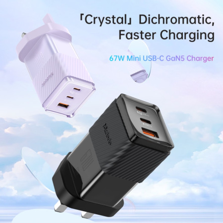 Mcdodo 67W Dichromatic GaN 5 Mini Fast Charger CH-149 Mcdodo 67W Dichromatic GaN 5 Mini Fast Charger CH-149