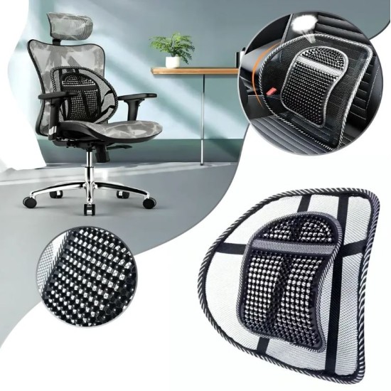 Mesh Backrest Spine Support Massager for Car Seat and Office