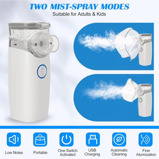 Portable Travel Nebulizer Machine for Adults and Kids