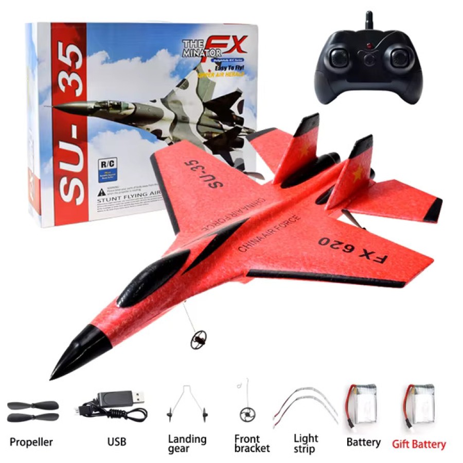 Mig-520 RC Fighter Plane Glider 2.4Ghz EPP - Red Mig-520 RC Fighter Plane Glider 2.4Ghz EPP - Red