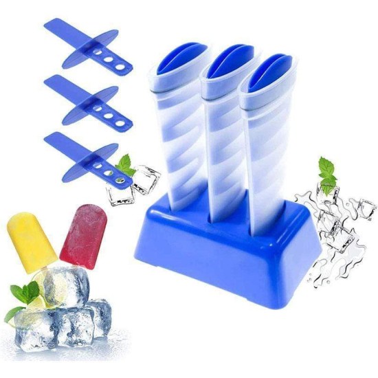 MIGHTY FREEZE ICE CUBE TRAYS AND 6 ICE POP MAKERS
