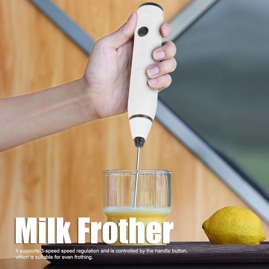Milk Frother 3 Speeds Rechargable