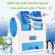 Mini Air Cooler Fan Usb Battery Operated Portable Air Conditioner - Blue