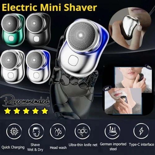 Mini Electric Shaver Portable Type C rechargeable