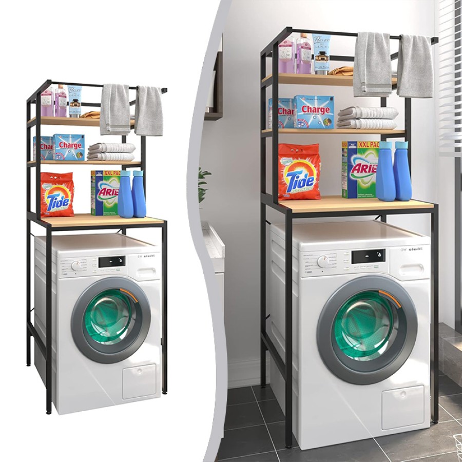 Miralux SHO292-B Washing Machine Storage Rack