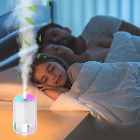 Portable Colorful Mist Humidifier 200ml