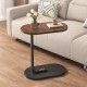 Modern C Shaped Tea Coffee Table - Brown Modern C Shaped Tea Coffee Table - Brown