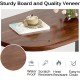 Modern C Shaped Tea Coffee Table - Brown Modern C Shaped Tea Coffee Table - Brown