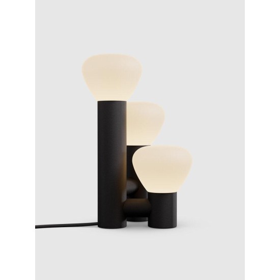 Modern Simple Black IronThree-head Living Room Table Lamp