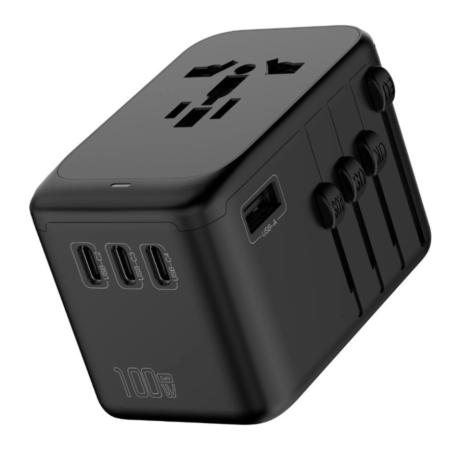 Momax World 100W GaN 4 ports + AC Travel Adapter-UA10D