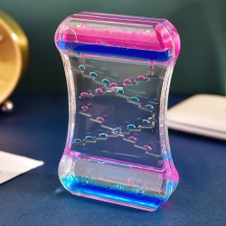 Creative Dripping Oil Slide Hourglass Motion Bubble Stress Reliever Creative Dripping Oil Slide Hourglass Motion Bubble Stress Reliever