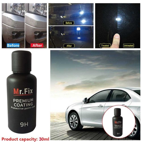 Mr. Fix 9h High Gloss Ceramic Car Coating Kit Anti-Scratch Care Paint Polish